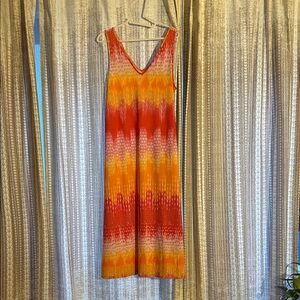Natori Red, Pink & Orange Nightgown